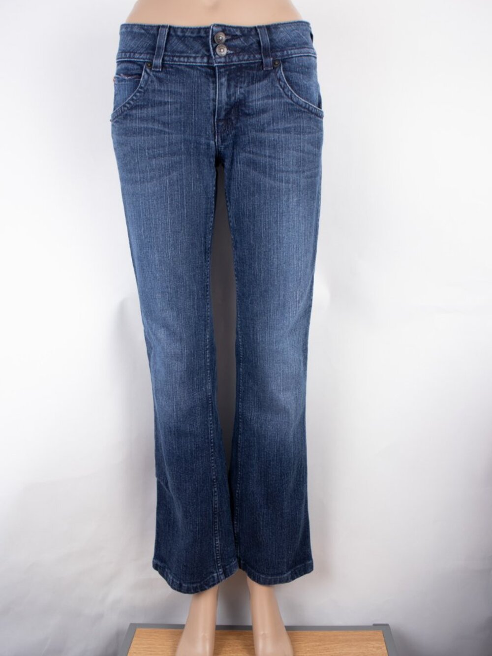 Hudson Jeans Bootcut (28 X 30) Women's Denim Jeans Dark Wash Flap Pocket Zip Fly